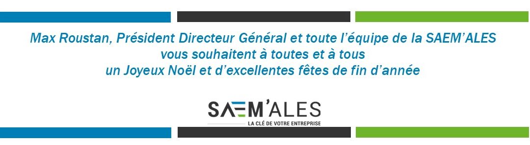 L’équipe de la SAEM’ALES vous souhaite de belles fêtes de fin d’année